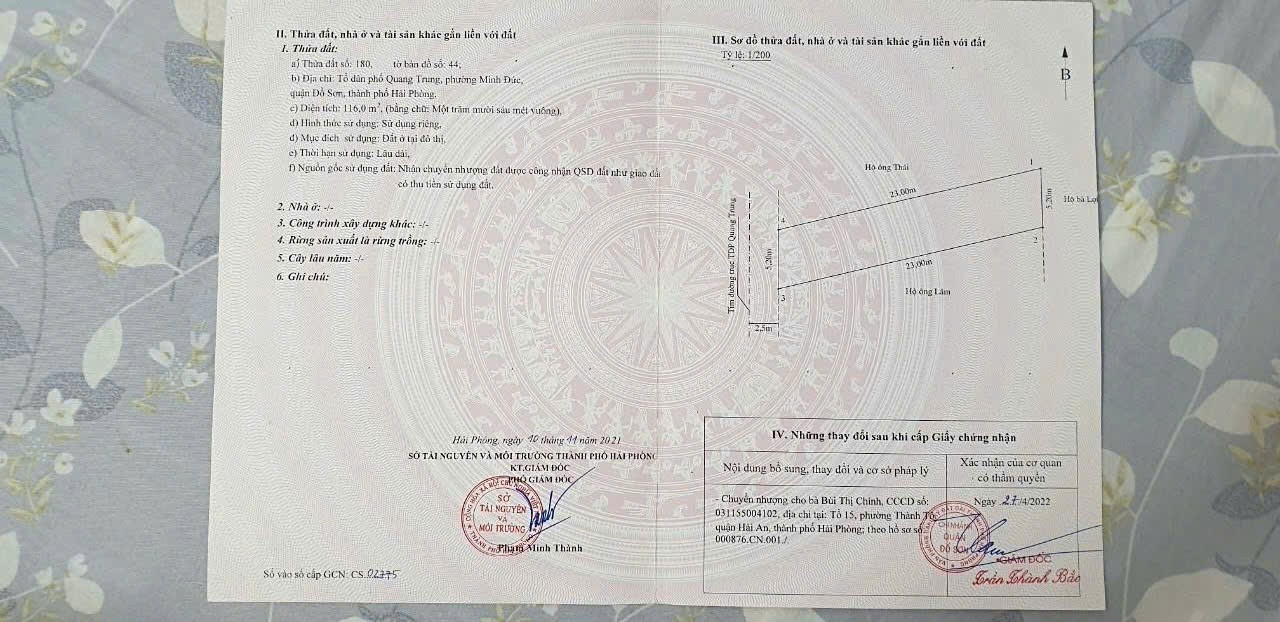  Lô 116m² mặt đường nhựa – Thượng Đức, Minh Đức – giá chỉ 19.x triệu/m²  ZALO 0567 222 555 