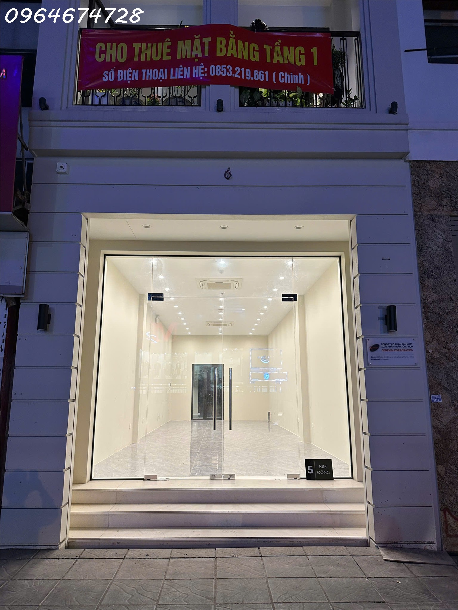  Cho thuê mặt bằng kinh doanh mặt tiền phố Kim Đồng, 