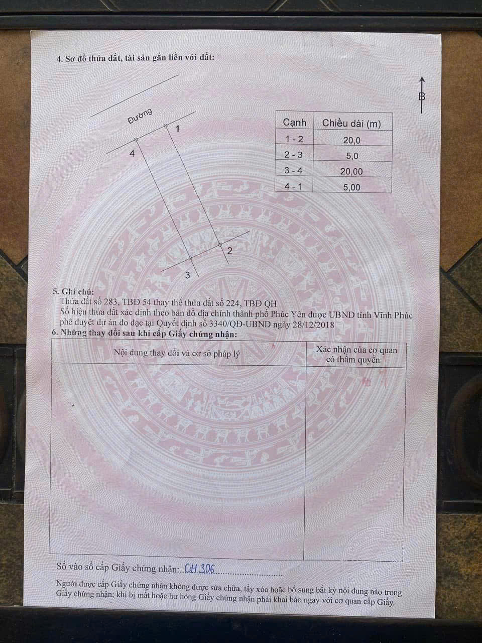  Bán lô đất 100m2 full thổ cư Thuộc KĐT Điện Nước Xuân Hoà Xã Cao Minh – TP Phúc Yên – Vĩnh Phúc. 
