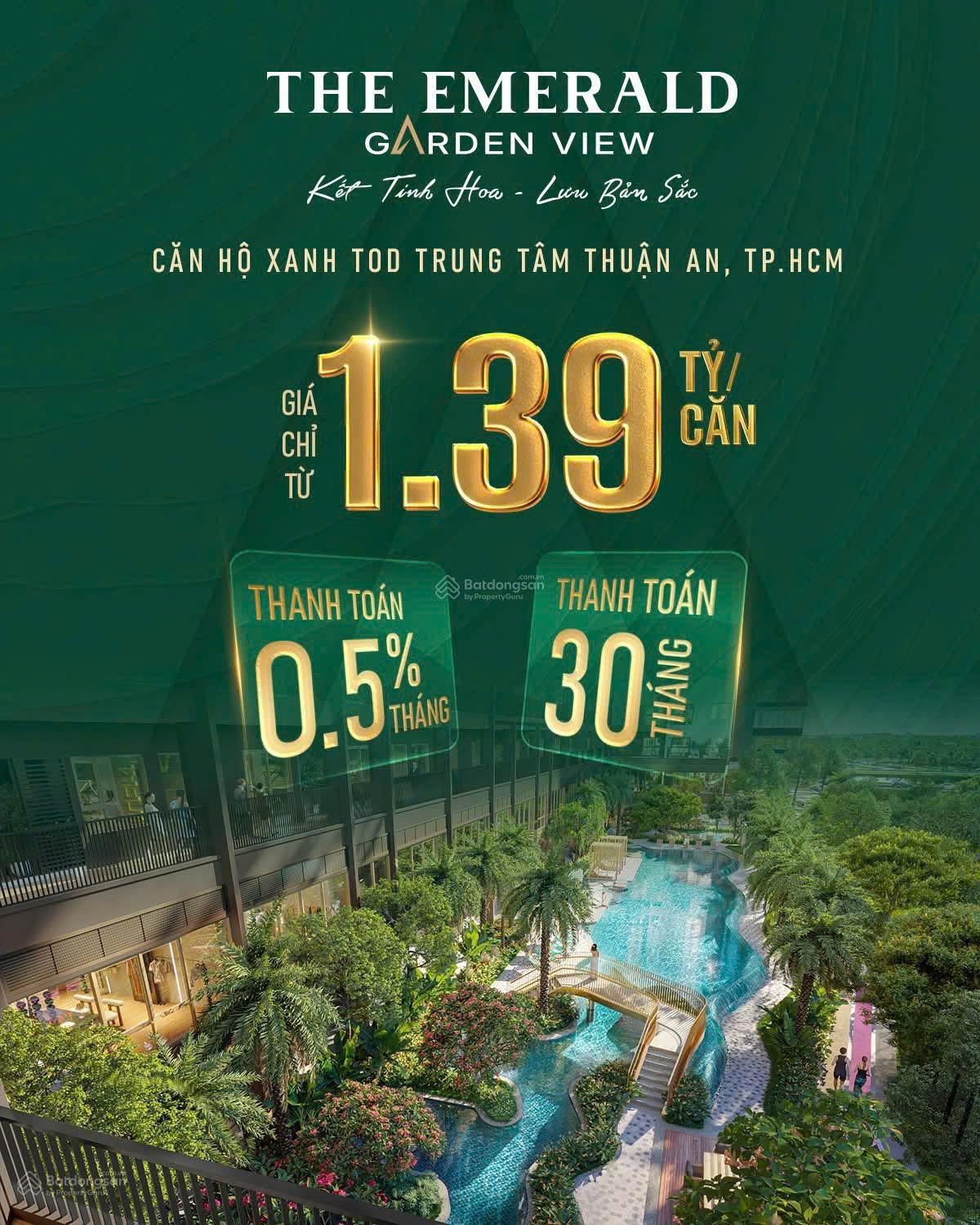  Bán căn hộ cao cấp chuẩn resort Thuận An, TP. HCM gần Metro, QL13 và VĐ3 