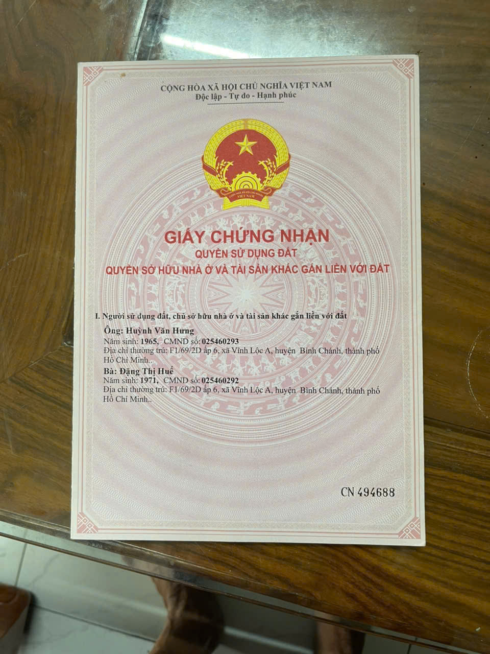  LÔ ĐẤT CHÍNH CHỦ VĨNH LỘC A, BÌNH CHÁNH 