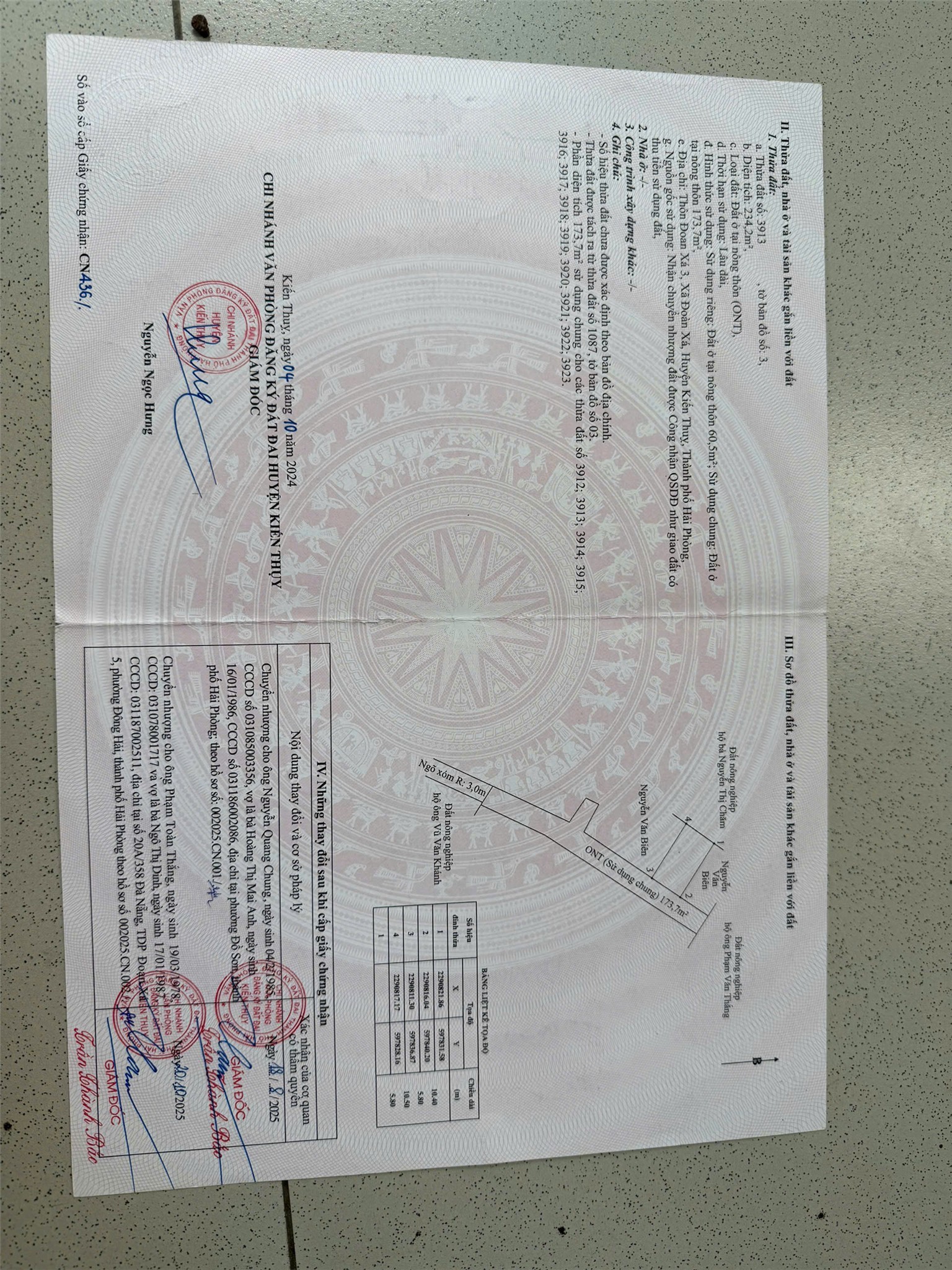  LÔ HIẾM 60.5M² – GIÁ 1.2X TỶ – KHU DÂN CƯ TRUNG TÂM ĐOÀN XÁ  ZALO 0567 222 555 