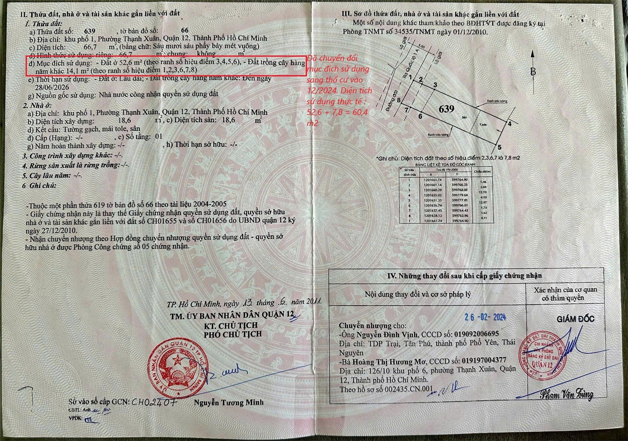  ĐẤT CHÍNH CHỦ - SỔ HỒNG RIÊNG Hẻm 31, Thạnh Xuân 14, Phường Thạnh Xuân, Quận 12, HCM 