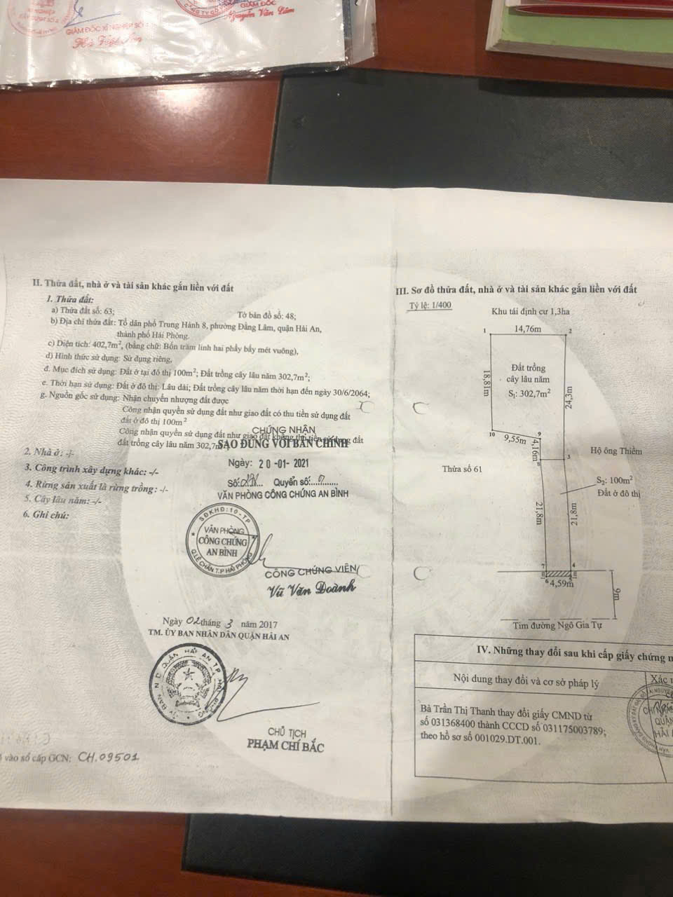  Bán 506m2 đất mặt đường Ngô Gia Tự phường Đằng Lâm quận Hải An Hải Phòng 