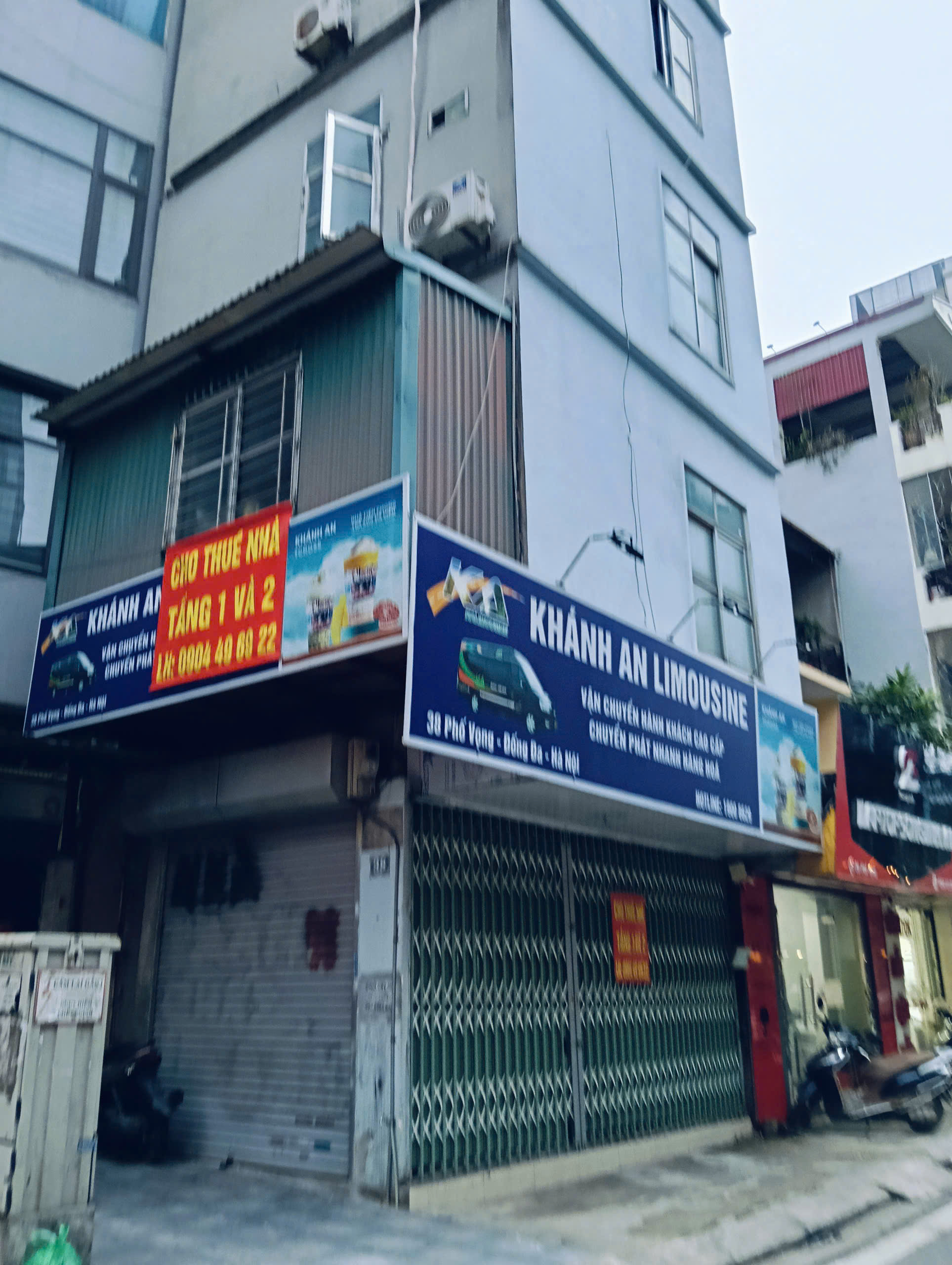  CHÍNH CHỦ CHO THUÊ NHÀ 2 MẶT TIỀN PHỐ VỌNG, ĐỐNG ĐA, HÀ NỘI 