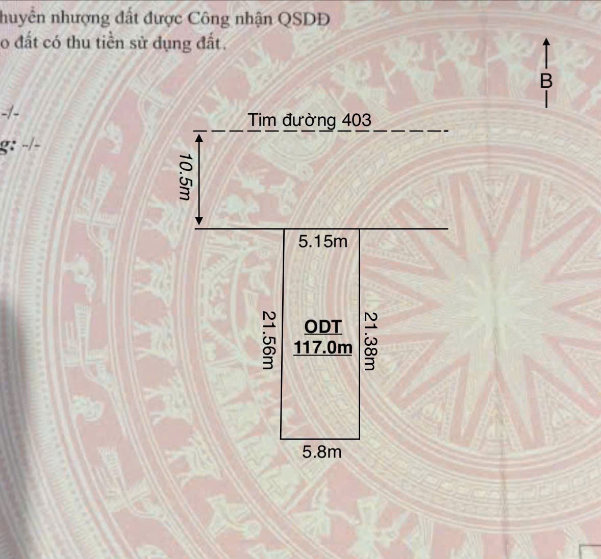  F0 MẶT ĐƯỜNG 403 – 117M² NGANG 5,15M, NỞ HẬU 5,8M – ĐIỂM KINH DOANH ĐẸP – ZALO 0567 222 555 