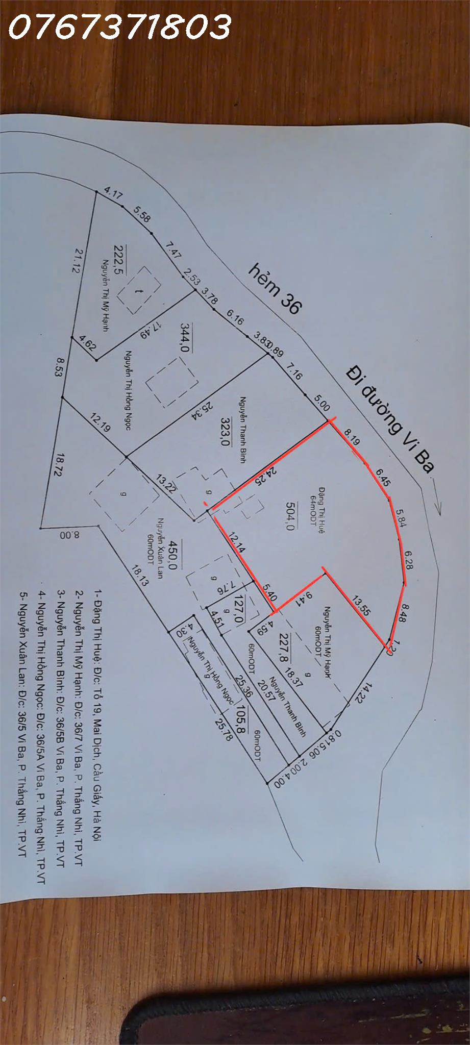  Chính chủ cần bán 2.300m2 đất Phường Thắng Nhì, Vũng Tàu, Bà Rịa Vũng Tàu, giá đầu tư 