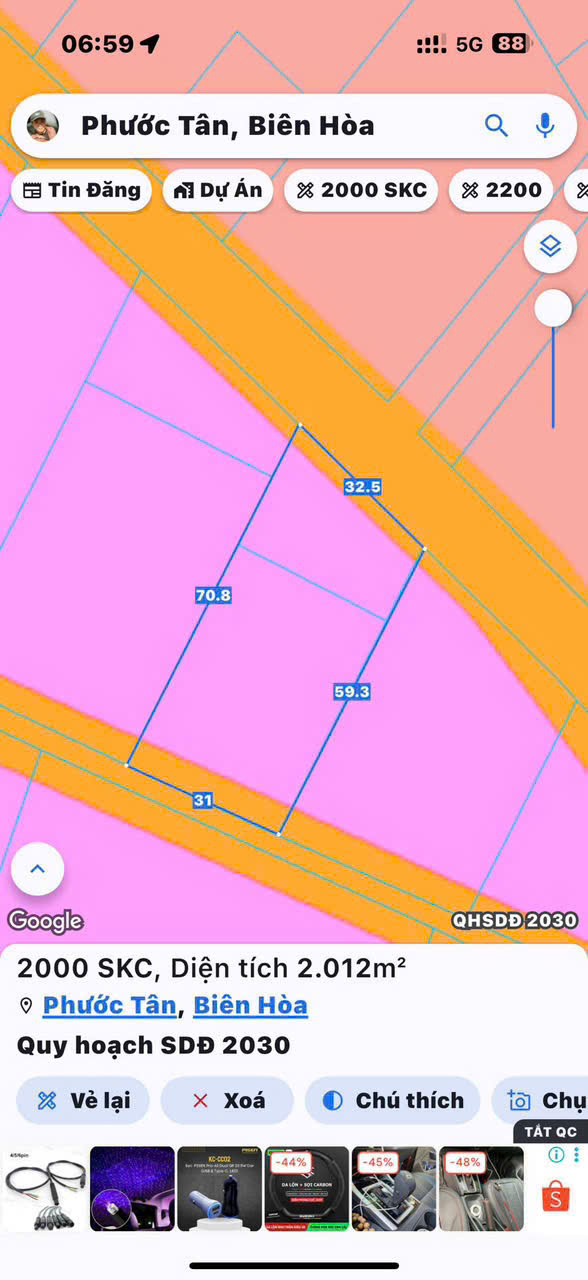  Bán đất full SKC ngay đường Chu Mạnh Trinh
Phước Tân, Biên Hoà-0909808615 