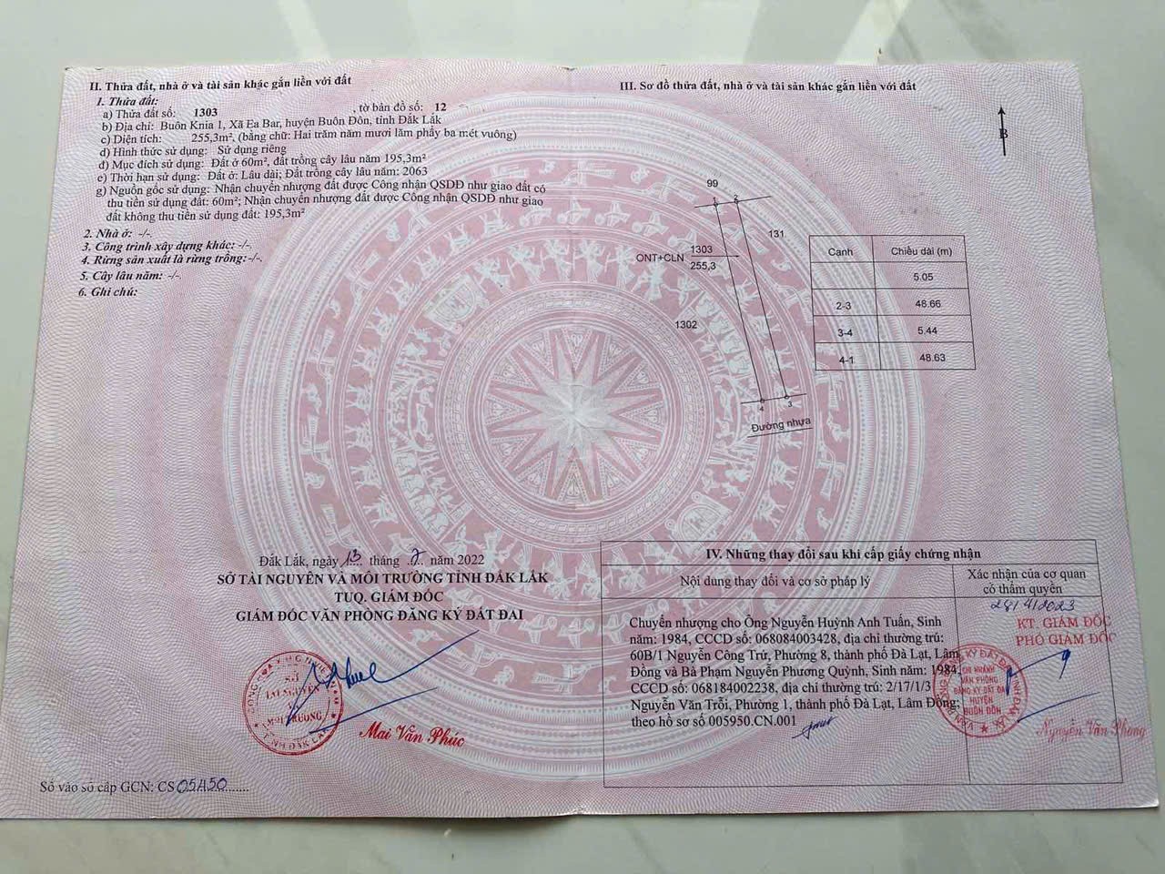  ĐẤT ĐẸP – GIÁ ĐẦU TƯ  - CẦN BÁN 2 LÔ ĐẤT TẠI Xã Ea Bar, Huyện Buôn Đôn, Tỉnh Đắk Lắk 