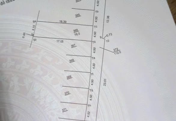  01 LÔ DUY NHẤT 76M ĐẤT NGAY SÁT TRUNG TÂM THỊ TRẤN PHÚC THỌ - HÀ NỘI 