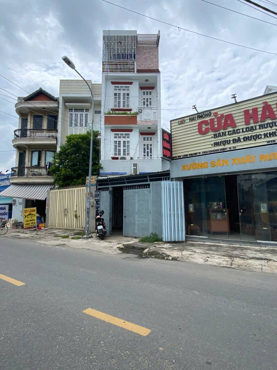  Bán nhà mặt tiền 4 tầng 4x20m giá 6,69 tỷ Đường Lâm Thị Hố 