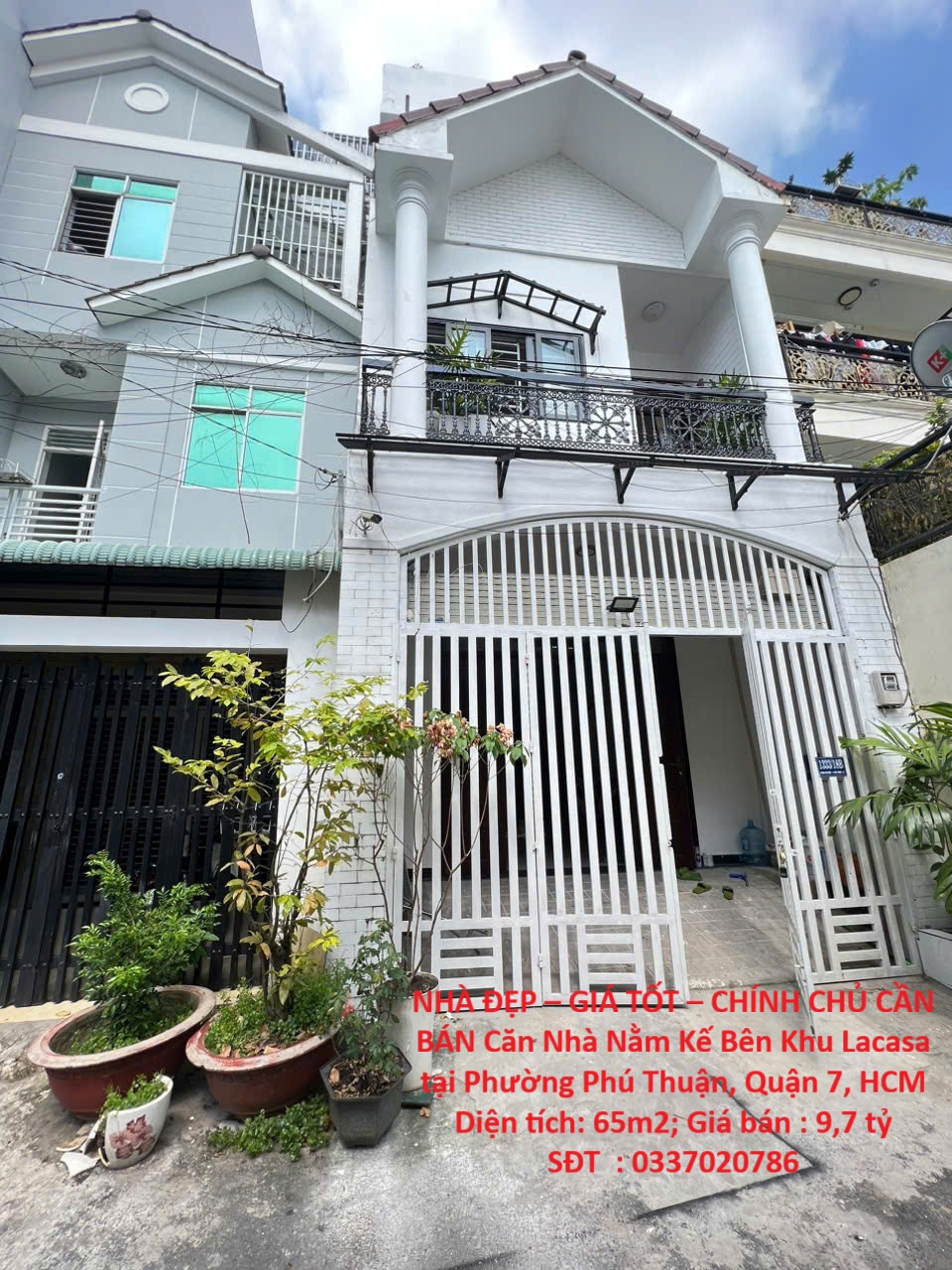  NHÀ ĐẸP – GIÁ TỐT – CHÍNH CHỦ CẦN BÁN Căn Nhà Nằm Kế Bên Khu Lacasa tại Phường Phú Thuận, Quận 7 