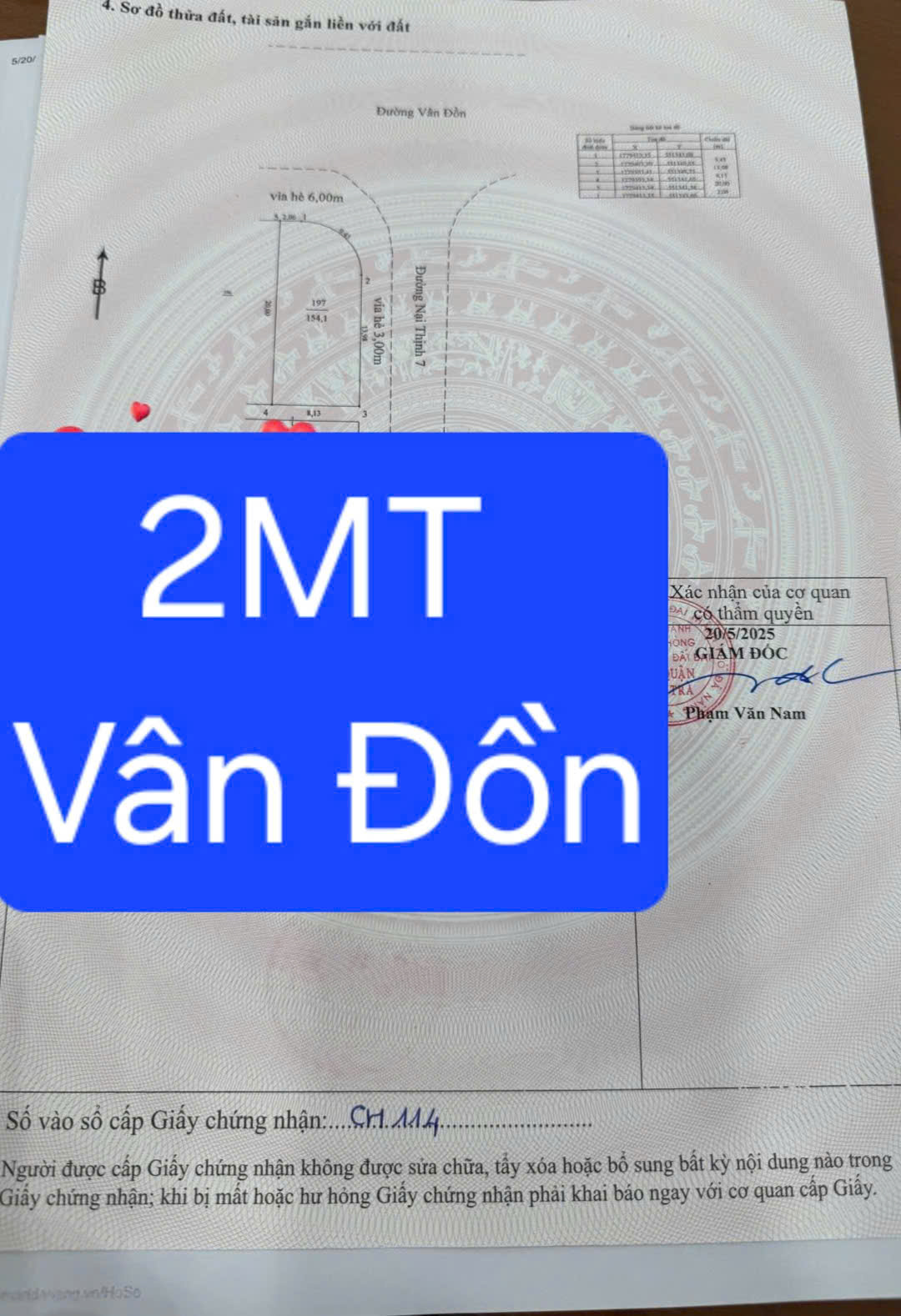  ????????Bán đất LÔ GÓC VIP 3 mặt thoáng đường VÂN ĐỒN 