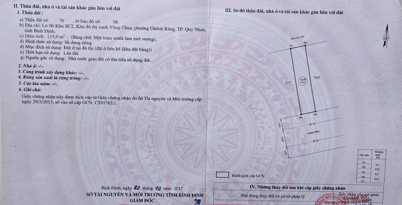  Bán đất khu đô thị Kim Cúc, Quy Nhơn, Bình Định 50tr/m2 