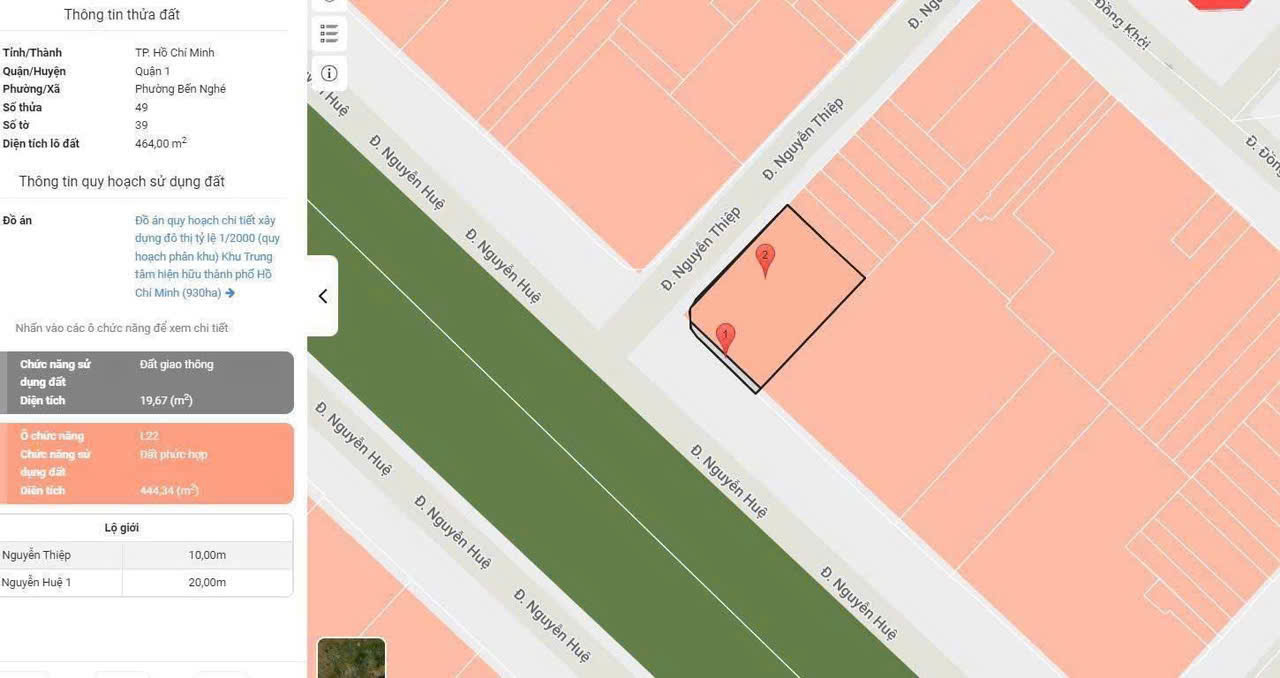  SIÊU PHẨM HIẾM BÁN Đ.NGUYỄN HUỆ & NGUYỄN THIỆP - CĂN SÓC 2 MẶT TIỀN SIÊU ĐẸP - DT 18M*24M - HDT 1,3 TỶ/THÁNG - GIANG GIANG:0901611116 