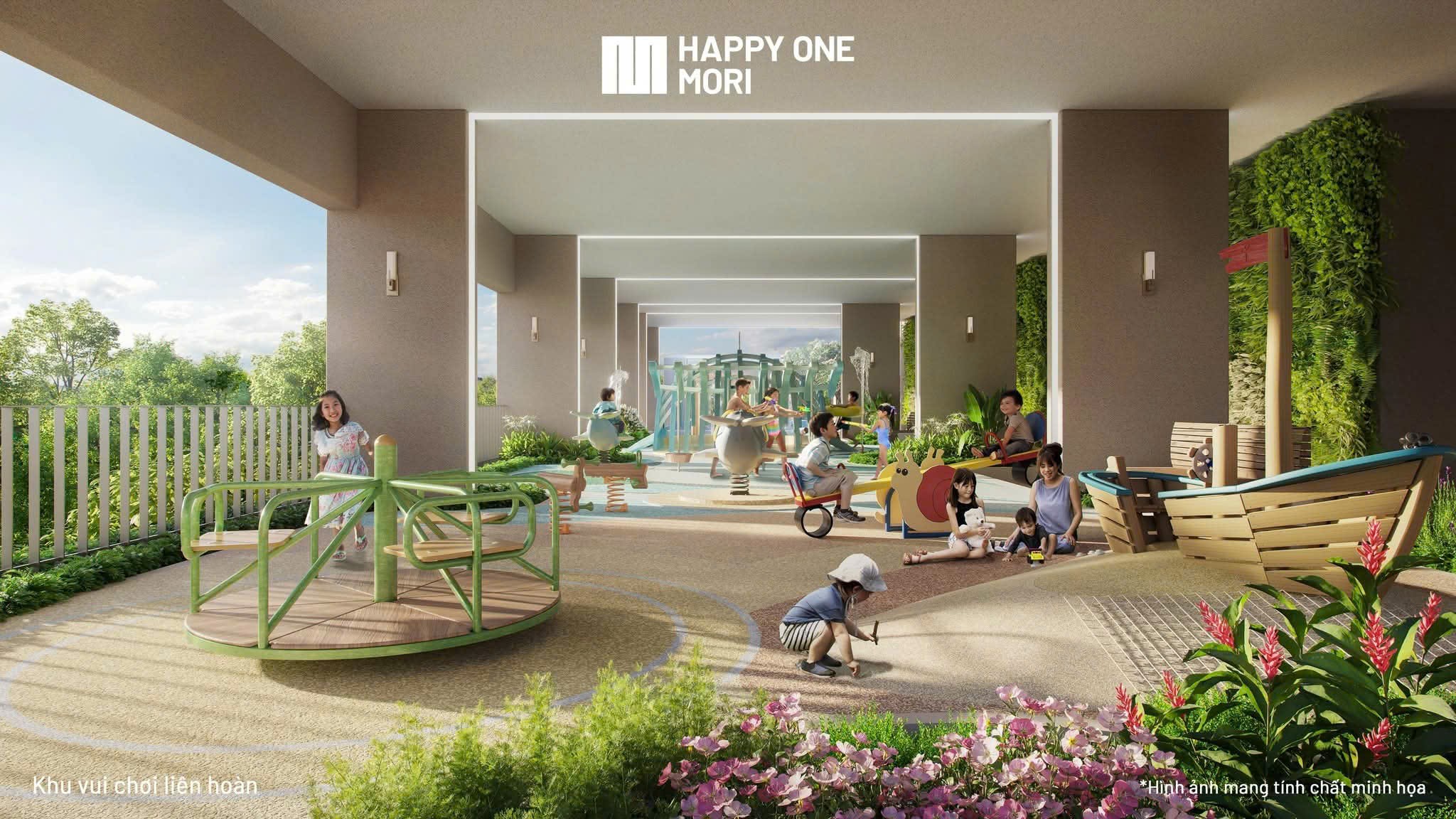  Dự án Happy One Mori dt 66,5m2  2PN 2WC chỉ 2,7 tỷ tặng nội thất cao cấp ngay quốc lộ 13  tuyến metro view sân gold 