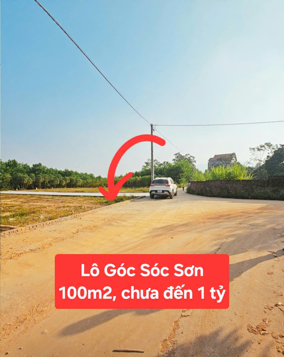  ???? BÁN ĐẤT TRUNG GIÃ – SÓC SƠN  100M² FULL THỔ CƯ  CHỈ NHỈNH 900 TRIỆU 