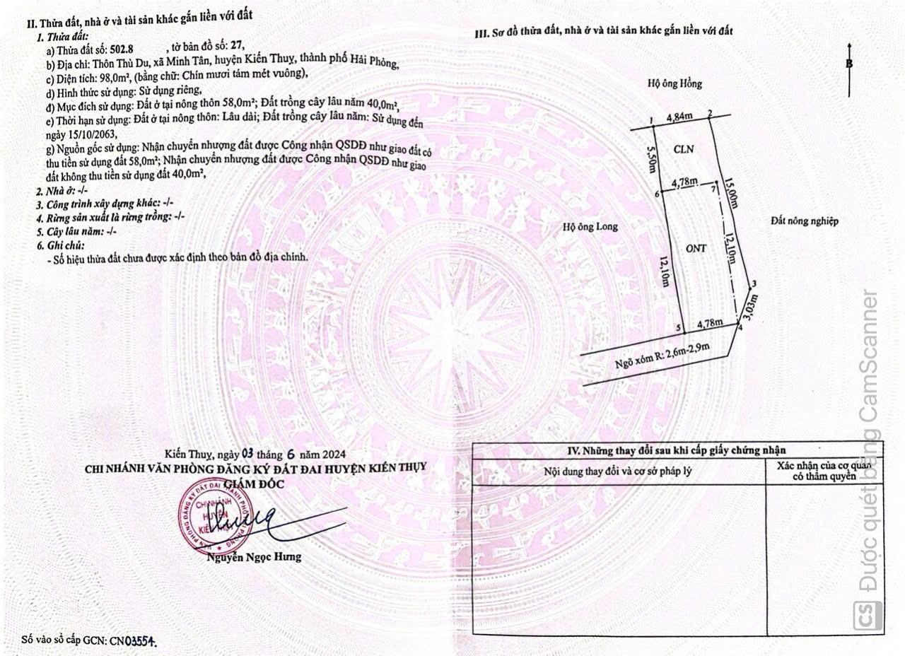  Lô 98m² giá 9xx triệu – rẻ nhất Thù Du Minh Tân  ZALO 0567 222 555 