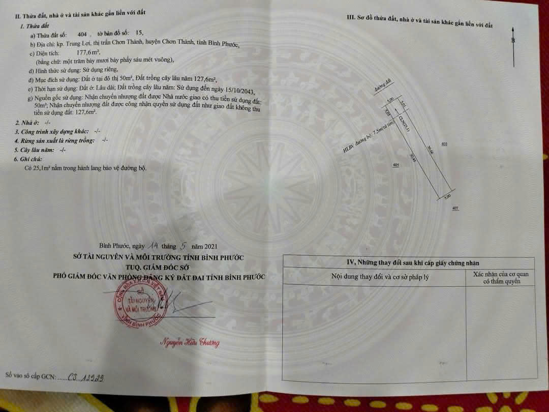  BÁN NHANH LÔ ĐẤT GIÁ CHỈ 560 TRIỆU – TRUNG LỢI, CHƠN THÀNH, BÌNH PHƯỚC 