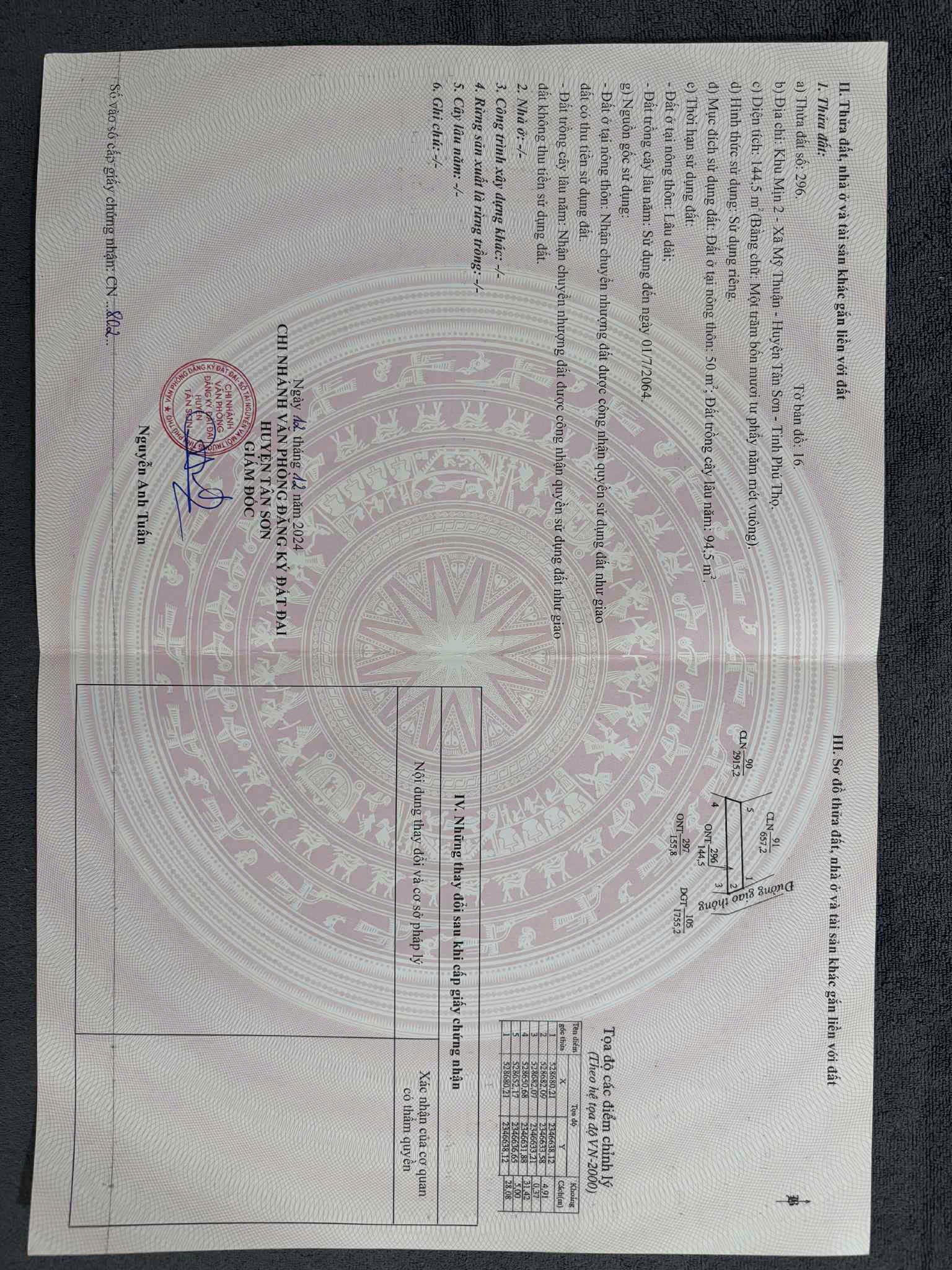  ĐẤT ĐẸP - GIÁ TỐT - Cần Bán Nhanh Lô Đất Vị Trí đẹp tại Khu Mịn, Xã Minh Đài, Tỉnh Phú Thọ 