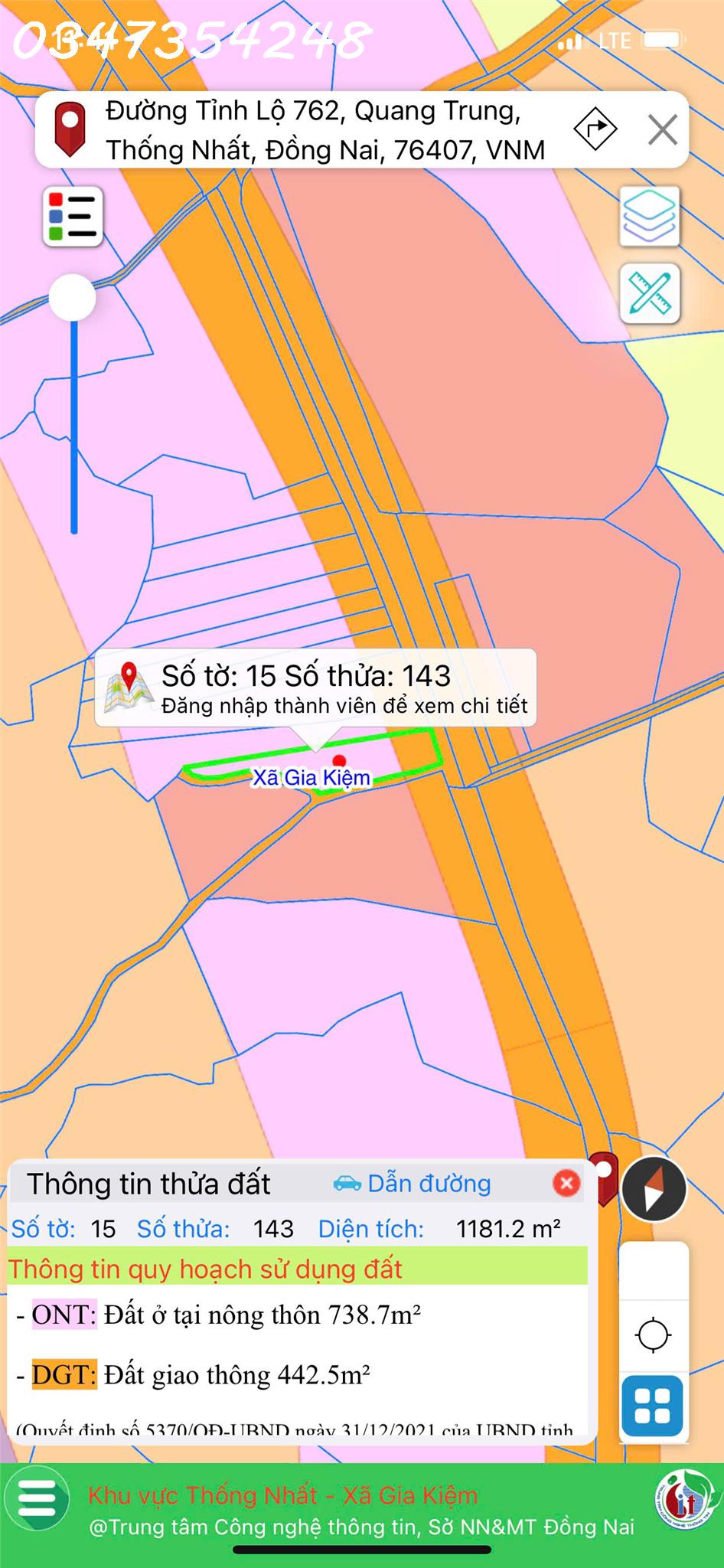  Bán nhà đất, trang trại mặt tiền đường ĐT 762, Thống Nhất, Đồng Nai 