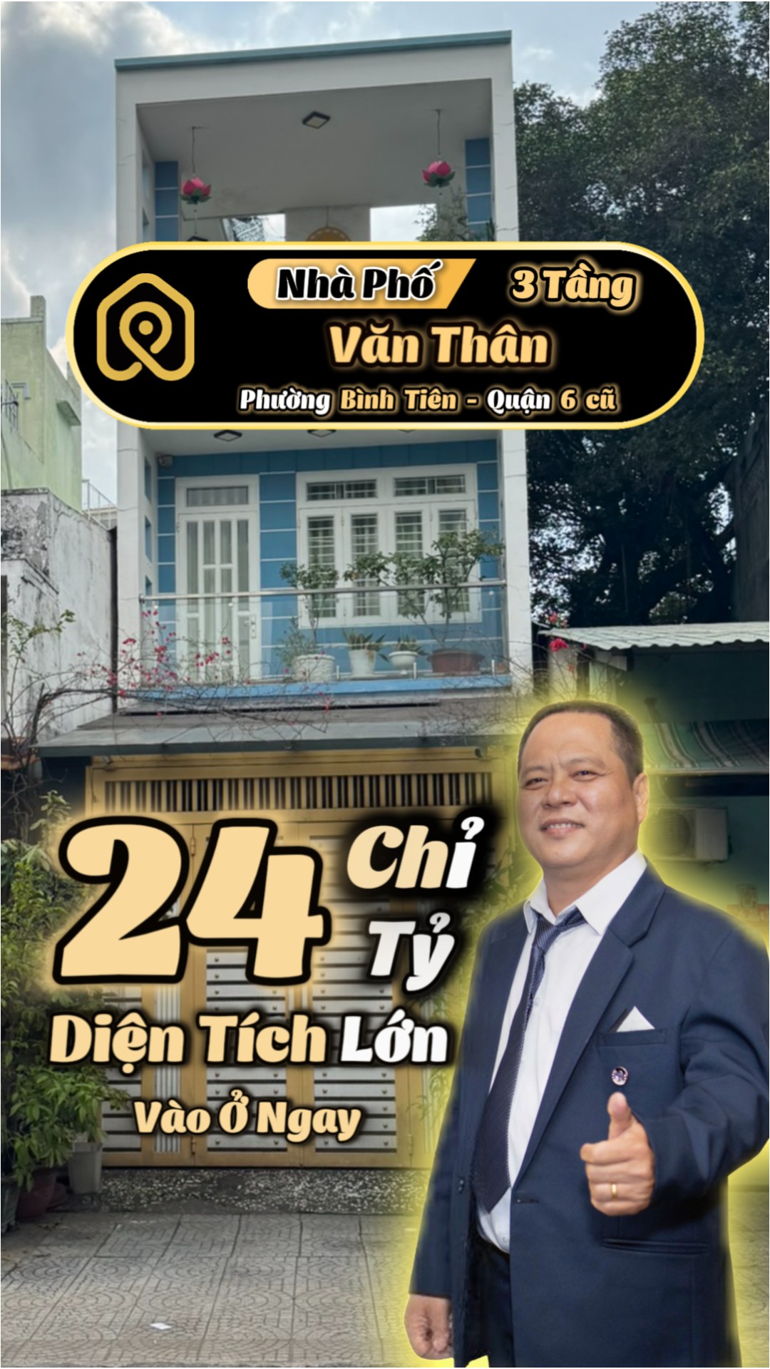  ???? Hiếm! Mặt Tiền Văn Thân Q6 – 154m2 – Vỉa Hè Rộng – 24 Tỷ TL - Tìm Nhà Phố 