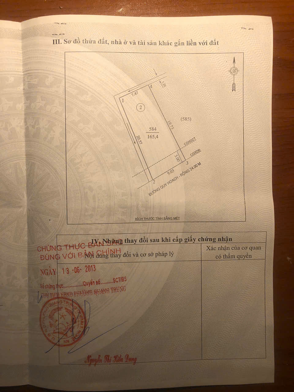  Bán lô 165m2 đường 24m đất xóm 15 Nghi Phú, TP Vinh, sát Mầm non Việt Úc 