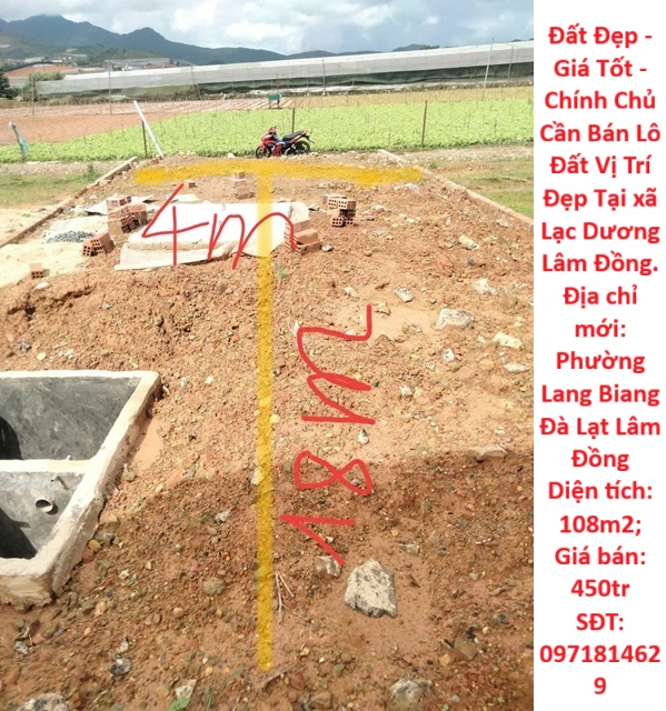  Đất Đẹp - Giá Tốt - Chính Chủ Cần Bán Lô Đất Vị Trí Đẹp Tại xã Lạc Dương Lâm Đồng 