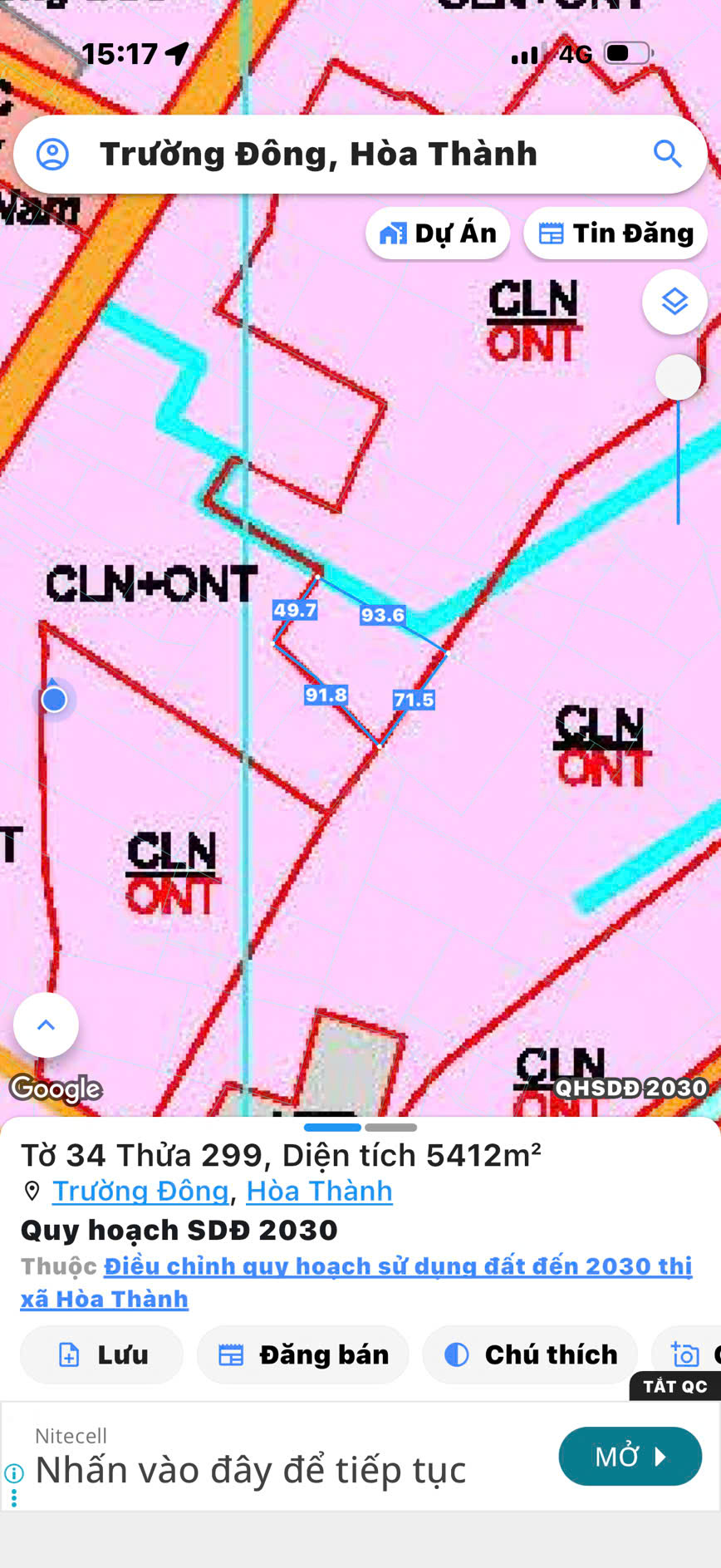  Đất Tây Ninh 1000m2 giá 745 triệu sổ hồng 