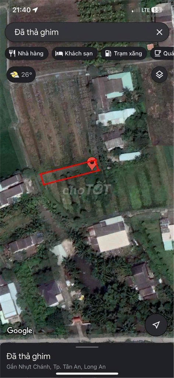  ĐẤT CHÍNH CHỦ - MẶT TIỀN Đường ĐT 832 Xã Nhựt Chánh , Huyện Bến Lức, Long An 