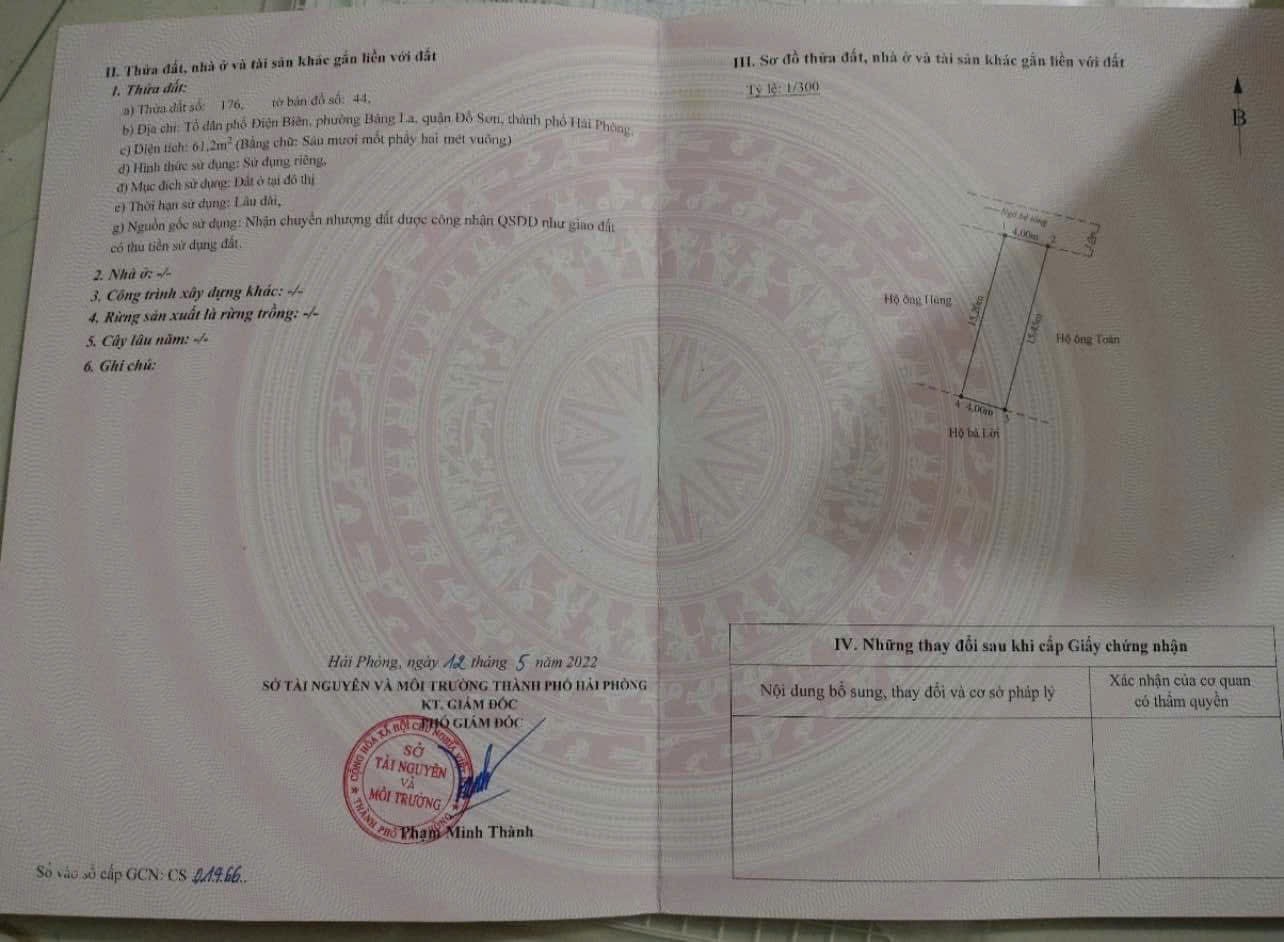  LÔ ĐẤT 7XX TRIỆU – GIÁ HIẾM KHU BÀNG LA, GẦN CHỢ – ĐẦU TƯ THANH KHOẢN CAO  ZALO 0567 222 555 