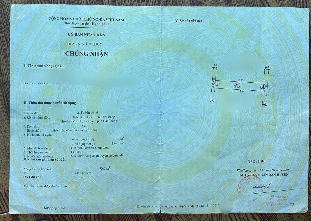  LÔ 154M² GIÁ RẺ HIẾM – NGANG 5M – NGÕ Ô TÔ 3M TẠI KIM ĐỚI 3, HỮU BẰNG  ZALO 0567 222 555 