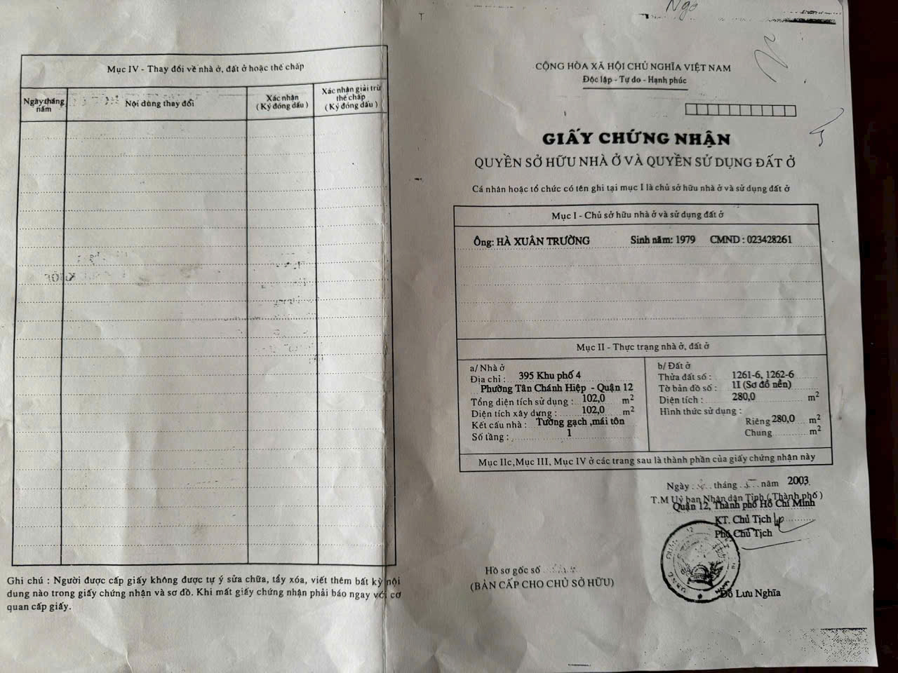  ĐẤT MẶT TIỀN NGUYỄN THỊ BÚP, Q12  ĐỐI DIỆN HIỆP THÀNH CITY – GIÁ CHỈ 17 TỶ! 