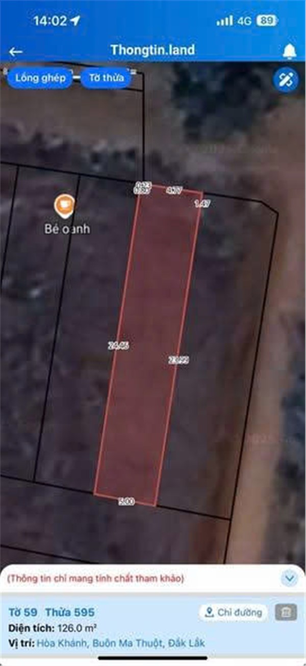  HOT HOT – CHÍNH CHỦ CẦN BÁN LÔ ĐẤT TẠI Xã Hòa Khánh, Thành phố Buôn Ma Thuột, Tỉnh Đắk Lắk 