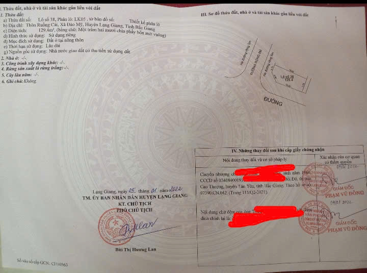  HOT – CHÍNH CHỦ BÁN GẤP LÔ HOA HẬU SỐ 38 