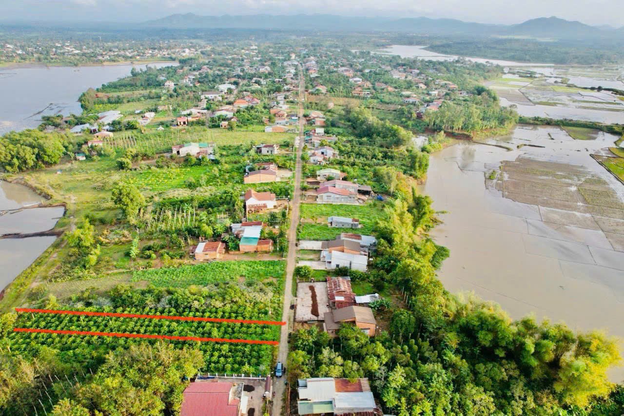  Đất giáp hồ mát mẻ dt 7*91m sẵn thổ cư kdc đông đầy đủ tiện ích cách sân bay chỉ hơn 20km quốc lộ 27 chỉ 11km giá  417tr bao sổ 