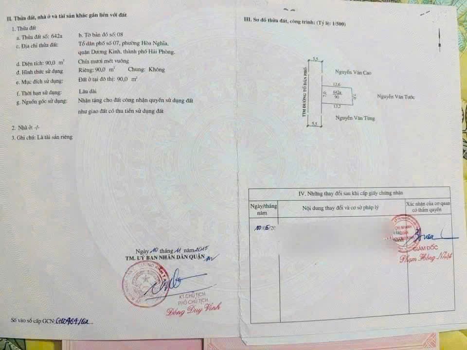  BÁN ĐẤT THỂ NHÂN – HÒA NGHĨA – DƯƠNG KINH  NGANG 7M HIẾM – ĐƯỜNG NHỰA 9M – GIÁ TỐT ĐẦU TƯ ???? ZALO 0567 222 555 