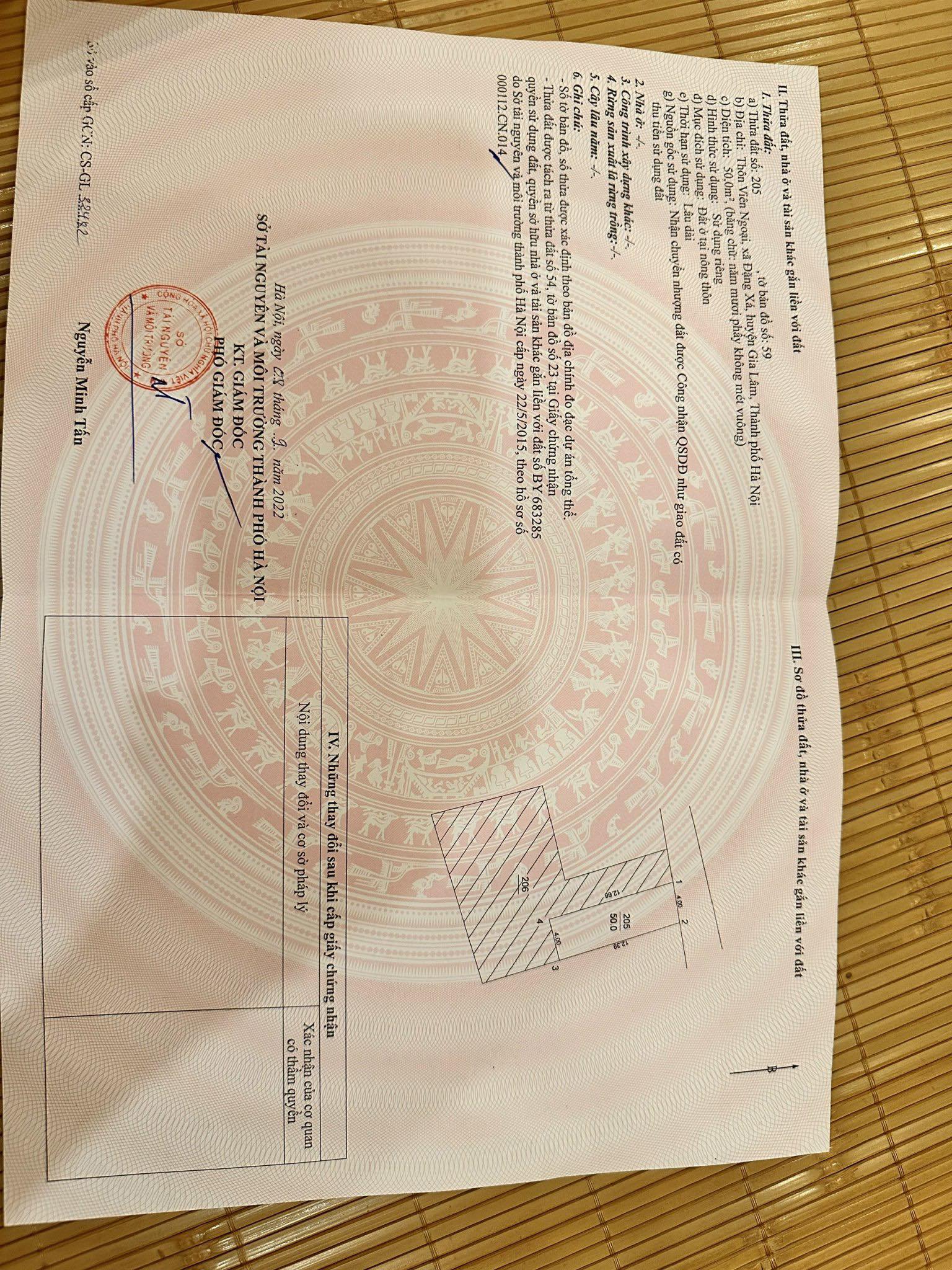  BÁN ĐẤT VIÊN NGOẠI – ĐẶNG XÁ  LÔ ĐẸP 2 MẶT NGÕ – Ô TÔ VÀO ĐẤT, GIÁ CHỈ NHÌNH 4 TỶ 