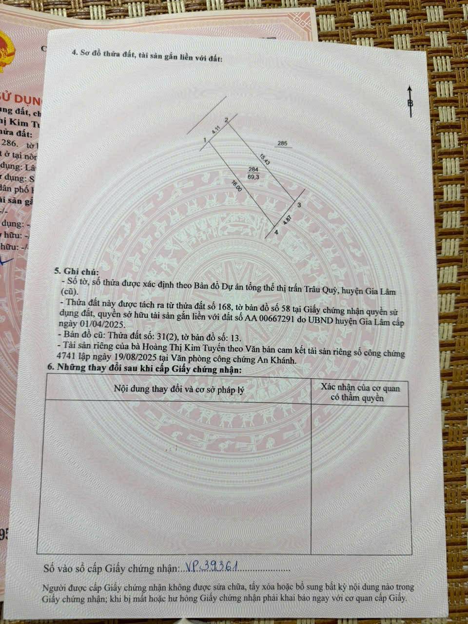  BÁN 69 M2 ĐẤT KIÊN THÀNH – TRÂU QUỲ – GIA LÂM  Ô TÔ VÀO NHÀ – ĐƯỜNG THÔNG, LH 0985865658 