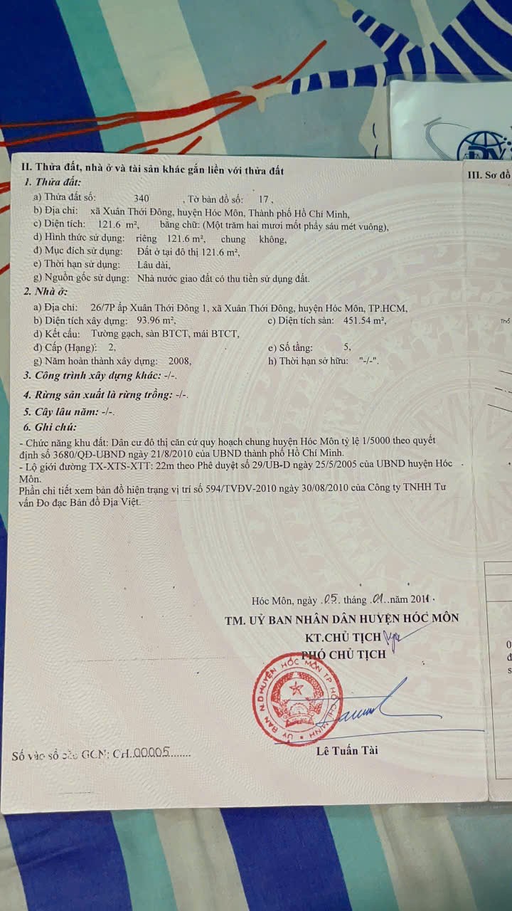  CẦN BÁN NHANH KHÁCH SẠN ĐANG KINH DOANH TỐT TẠI Hóc Môn, TP Hồ Chí Minh 