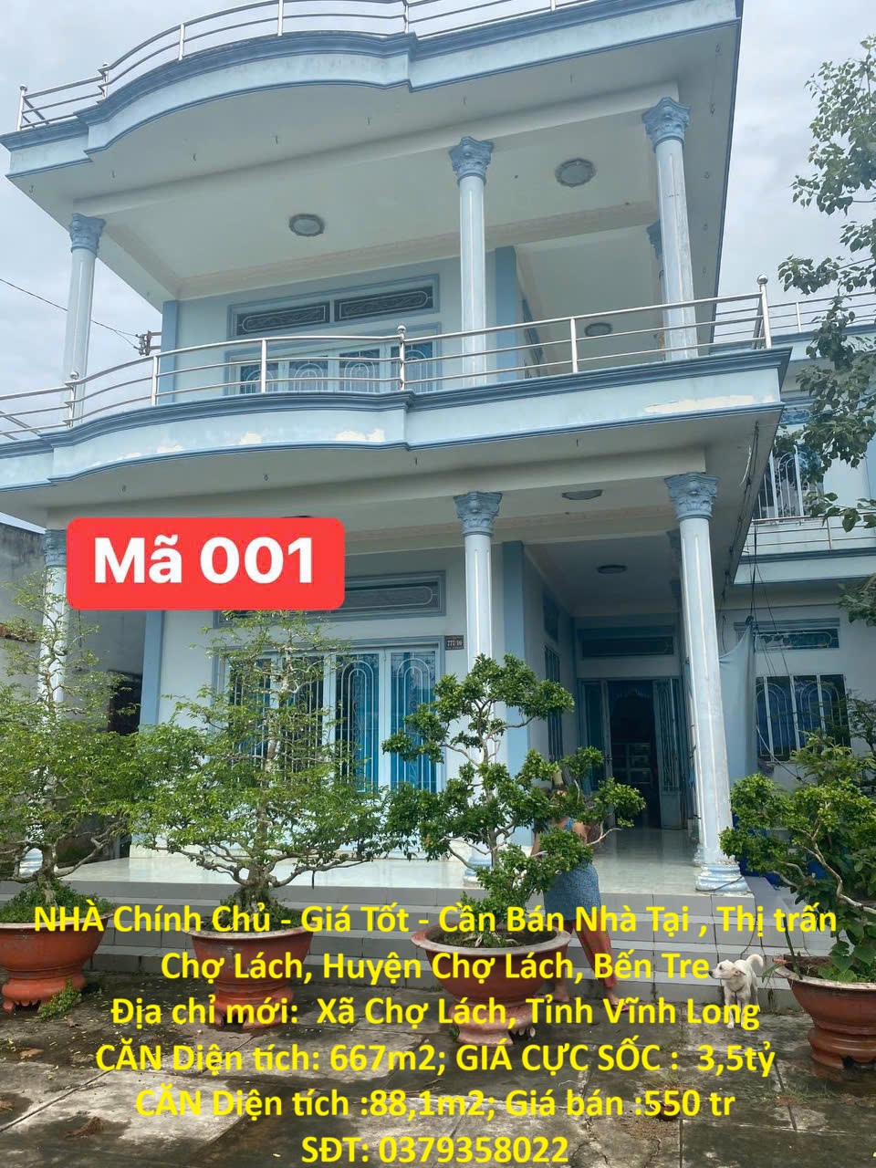  NHÀ Chính Chủ - Giá Tốt - Cần Bán Nhà Tại , Thị trấn Chợ Lách, Huyện Chợ Lách, Bến Tre 