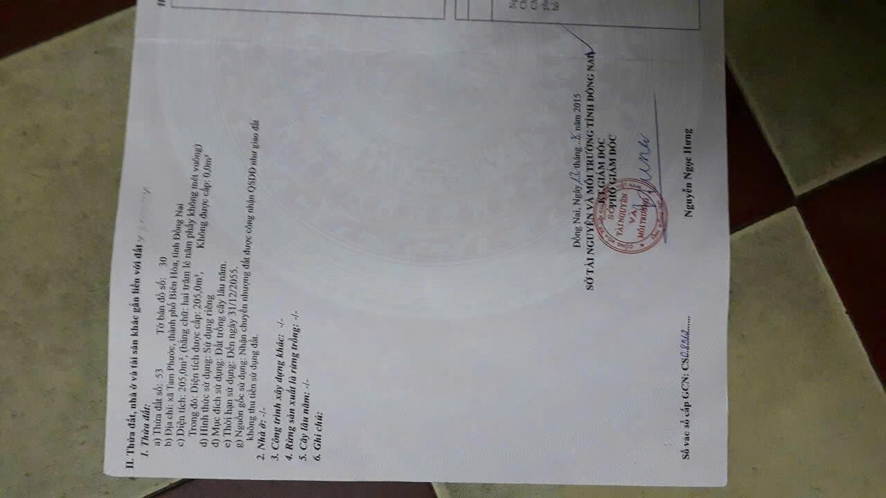  ĐẤT SIÊU ĐẸP – GIÁ TỐT- CHÍNH CHỦ BÁN LÔ ĐẤT TẠI  Phường Tam Phước tp Biên Hòa Đồng Nai 