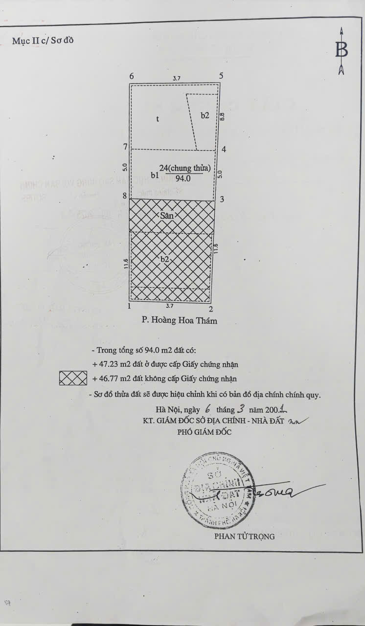  SỞ HỮU NGAY LÔ ĐẤT ĐẸP TẶNG NHÀ CẤP 4  - GIÁ TỐT - Vị Trí Đắc Địa Tại Hoàng Hoa Thám, Phường Tây Hồ 