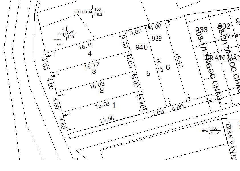  CẶP ĐẤT (9.5X16) MẶT TIỀN TRẦN THỊ HÈ – Q12  GẦN NGUYỄN ẢNH THỦ 