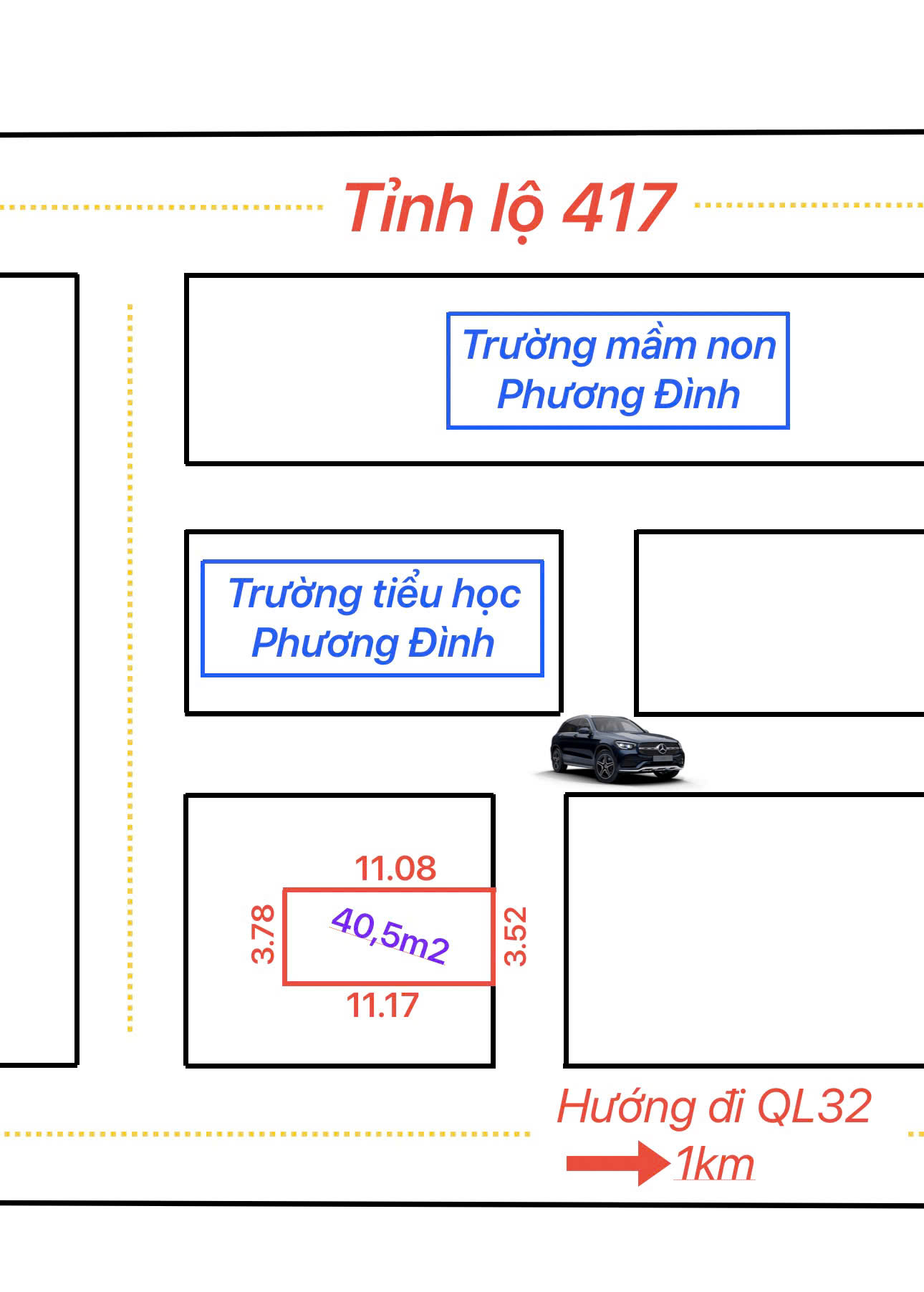 Cần bán 40,5m La Thạch, Đan Phượng,giá chỉ 2.x  tỷ. 