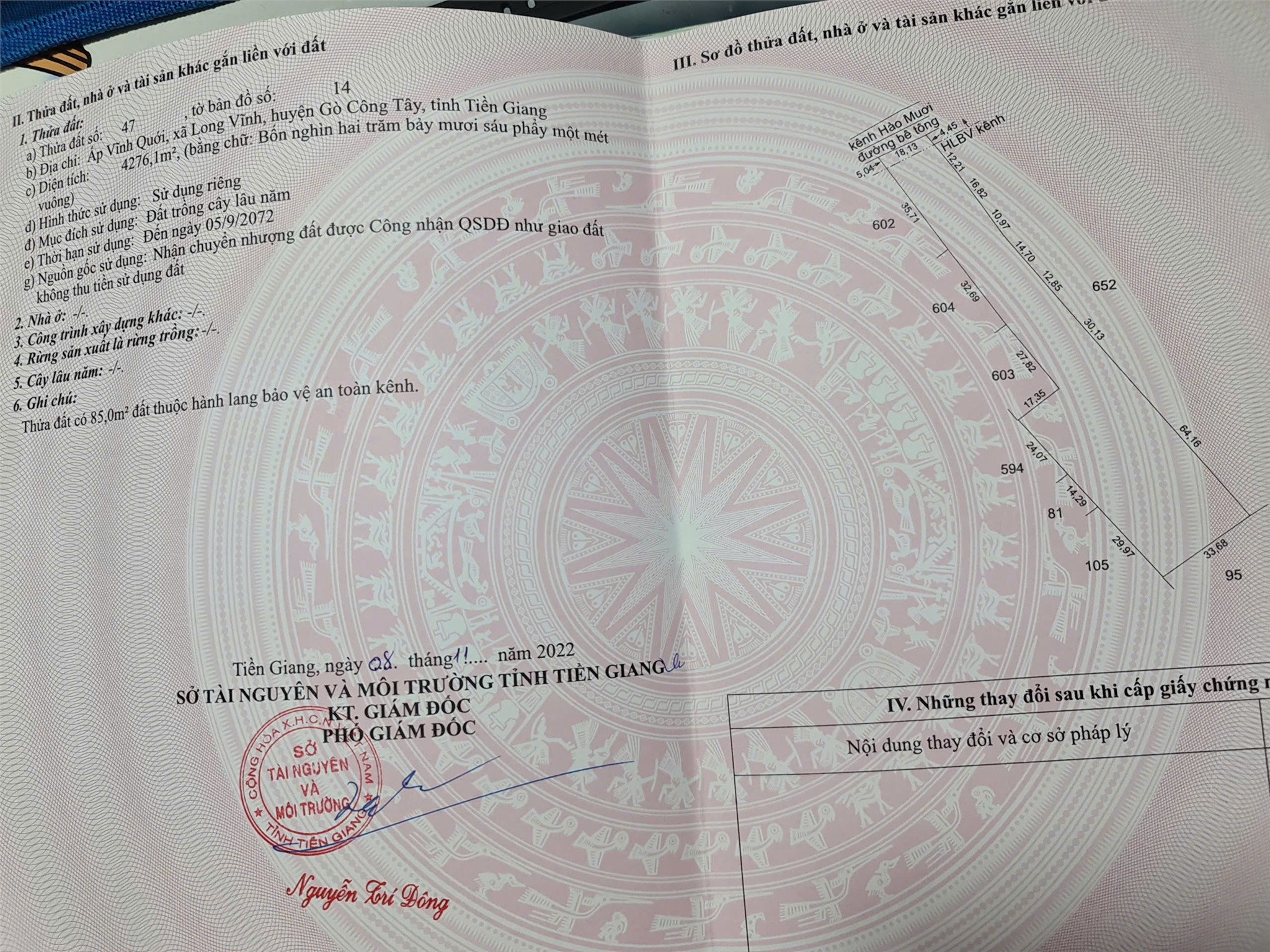  ĐẤT ĐẸP – GIÁ TỐT  – CHÍNH CHỦ CẦN BÁN Tại Ấp Vĩnh Quế, xã Long Vĩnh, Gò Công Tây, Tiền Giang 