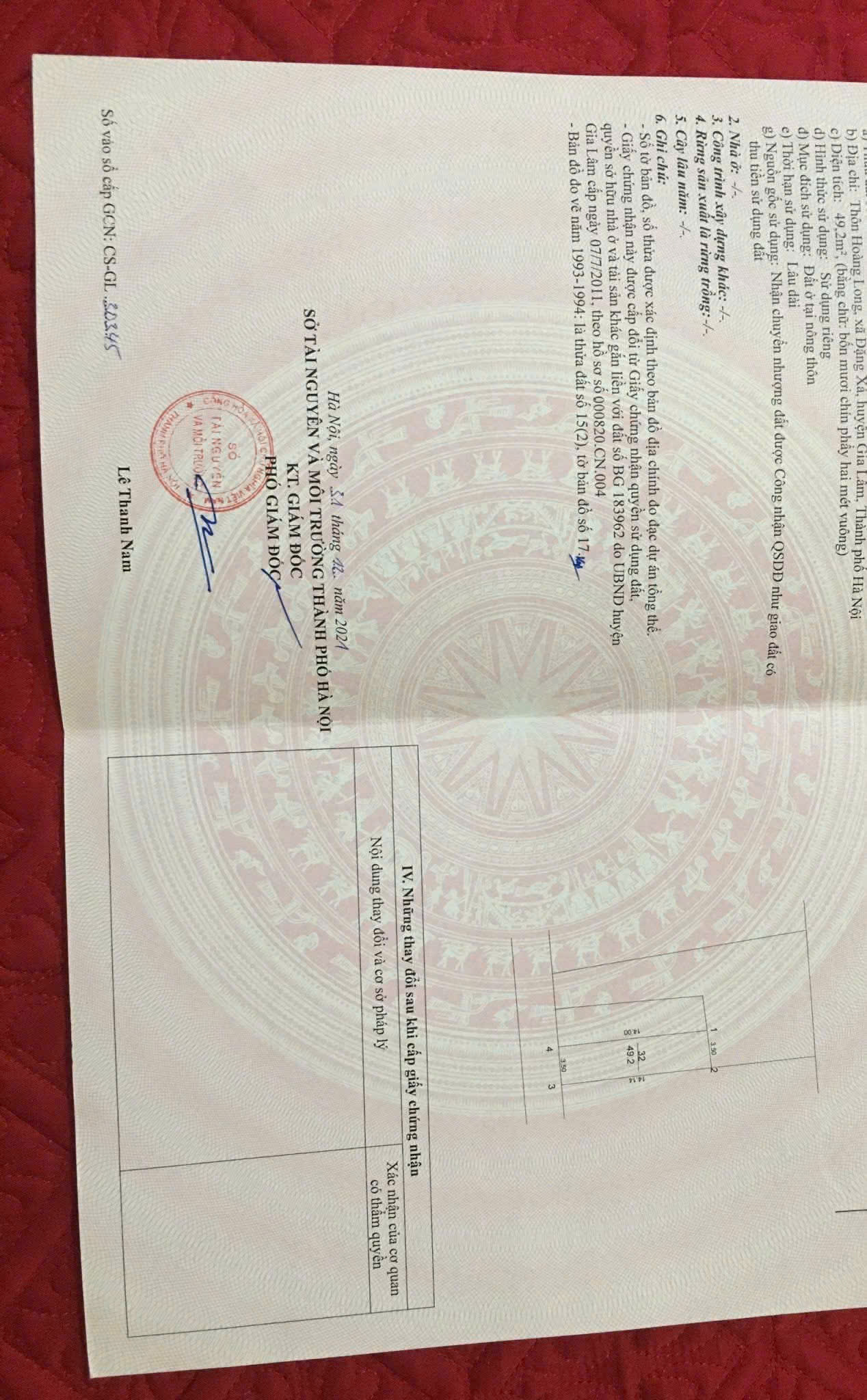  SIÊU PHẨM 50 m2 ĐẤT HOÀNG LONG – ĐẶNG XÁ  Ô TÔ ĐỖ CỬA  ĐƯỜNG THÔNG, GIÁ 4.8 TỶ 