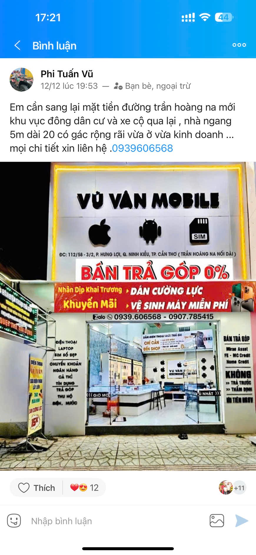  MẶT BẰNG ĐẸP – GIÁ TỐT  – CHÍNH CHỦ CẦN Sang Nhanh Mặt Bằng Tại 112/32 , Trần Hoàng Na mới, Phường Tân An 