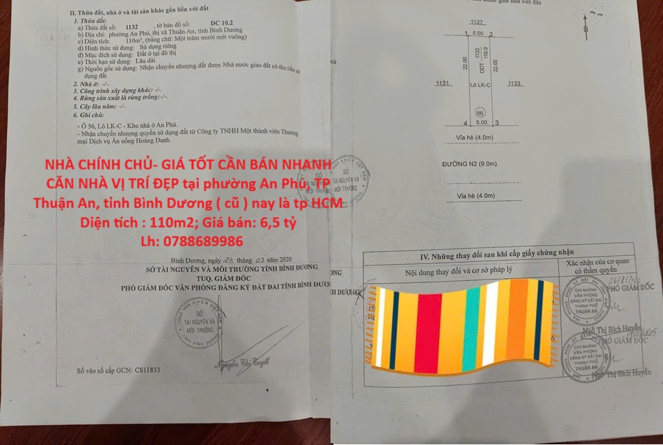  NHÀ CHÍNH CHỦ- GIÁ TỐT CẦN BÁN NHANH CĂN NHÀ VỊ TRÍ ĐẸP tại tp Thuận An, tỉnh Bình Dương 