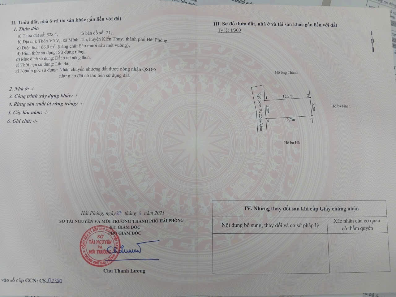  ĐẤT VŨ VỊ – MINH TÂN – KIẾN THỤY  66M²  NGÕ Ô TÔ  GIÁ 7XX TRIỆU – HIẾM QUỸ ĐẤT SÁT TRUNG TÂM XÃ  ZALO 0567 222 555 